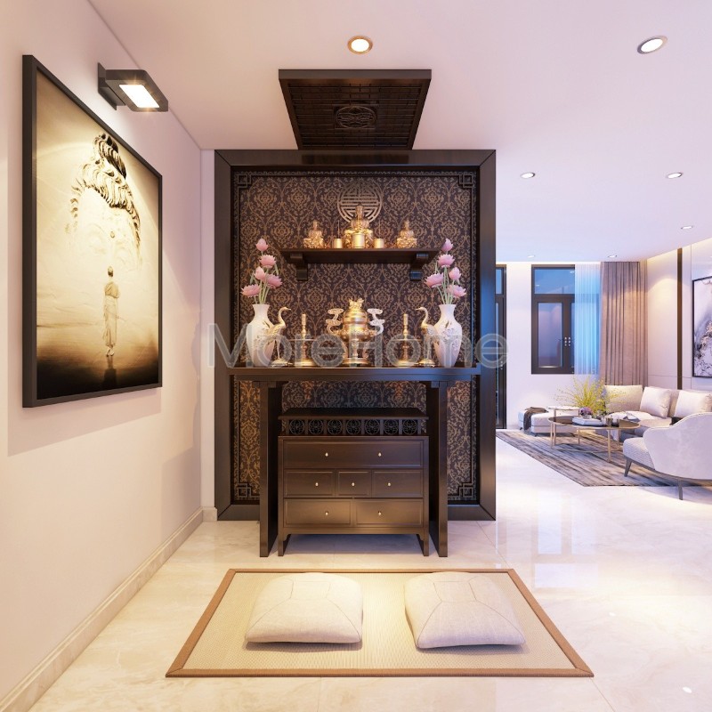 Thiết kế phòng thờ đẹp cho nhà phố
