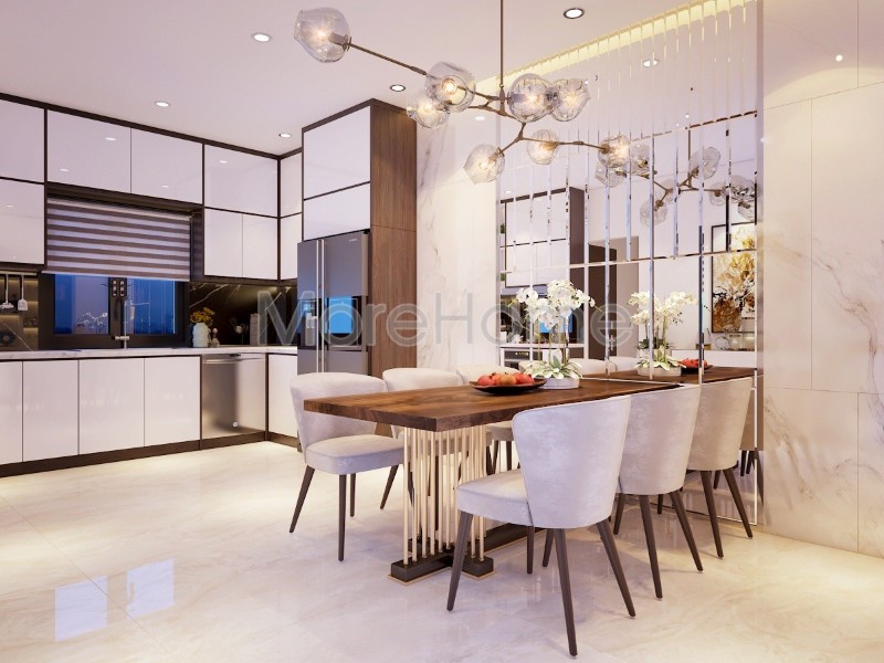 Thiết kế nội thất phòng ăn nhà phố