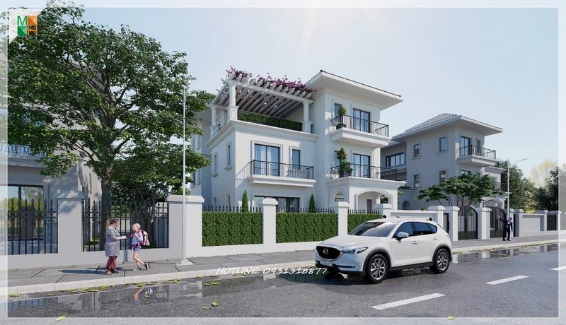 Ngoại thất phần không gian phía bên ngoài của ngôi nhà thể hiện sự tổng thể của ngôi nhà của người bên ngoài nhìn vào cũng như thể hiện sự sang trọng cao cấp của gia chủ